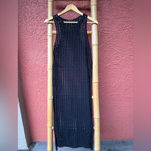 Sisley Black Crochet Layering Top